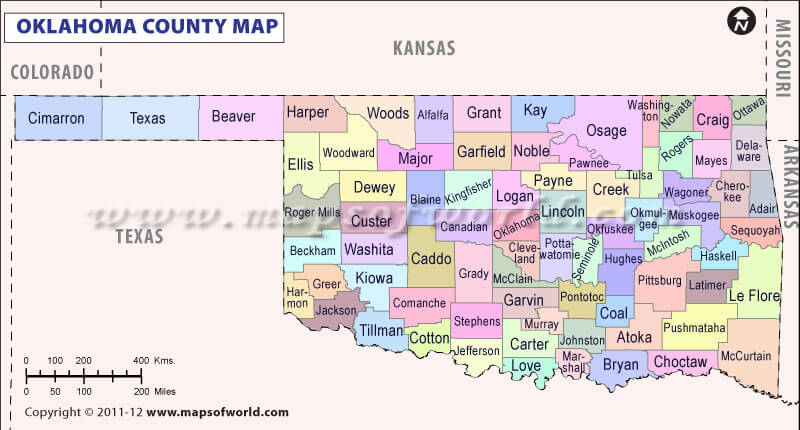 Map Of Zip Codes In Oklahoma Oklahoma Zip Code Map And Population