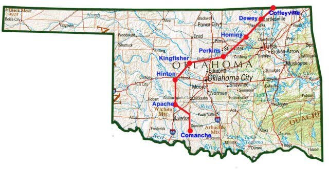 Oklahoma Highways Map