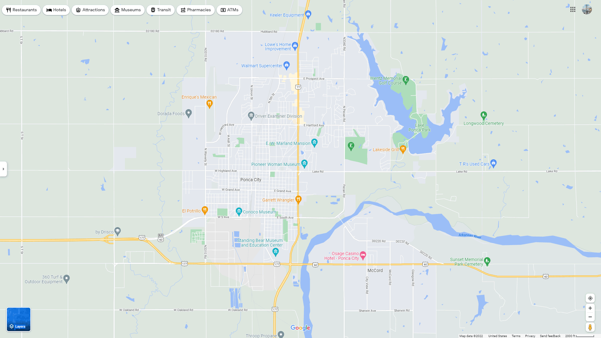 Shawnee, Oklahoma Map