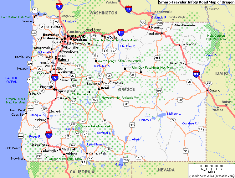 Oregon Map: Discover the Wonders of Oregon