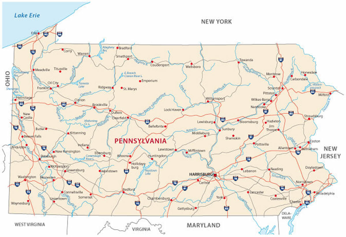 Pennsylvania Highway Map