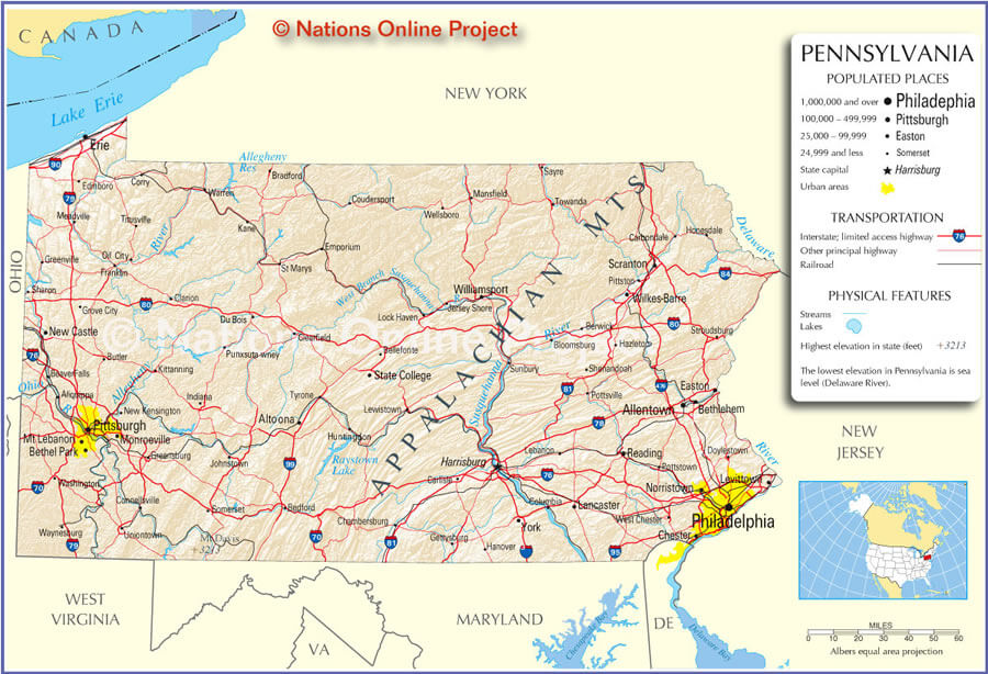 Pennsylvania Map