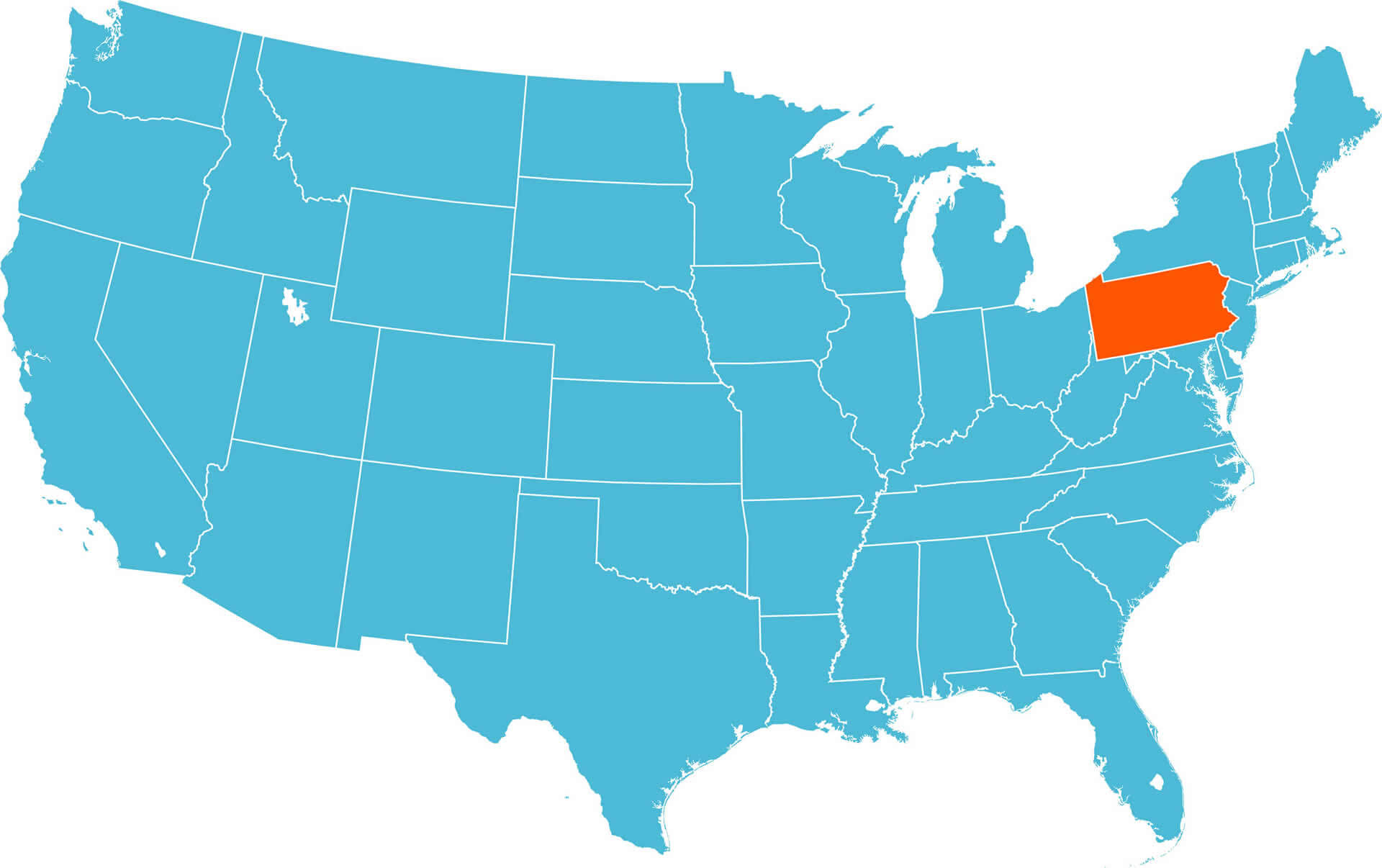 Pennsylvania Map US