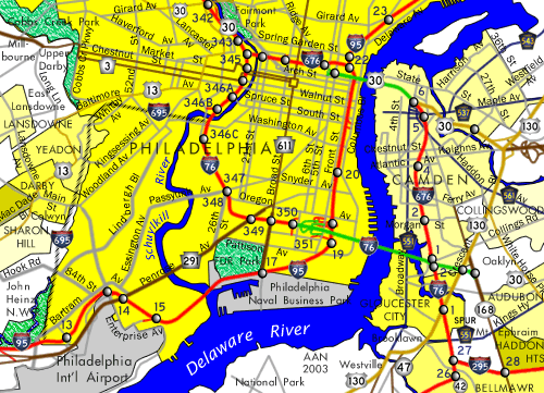 central philadelphia map