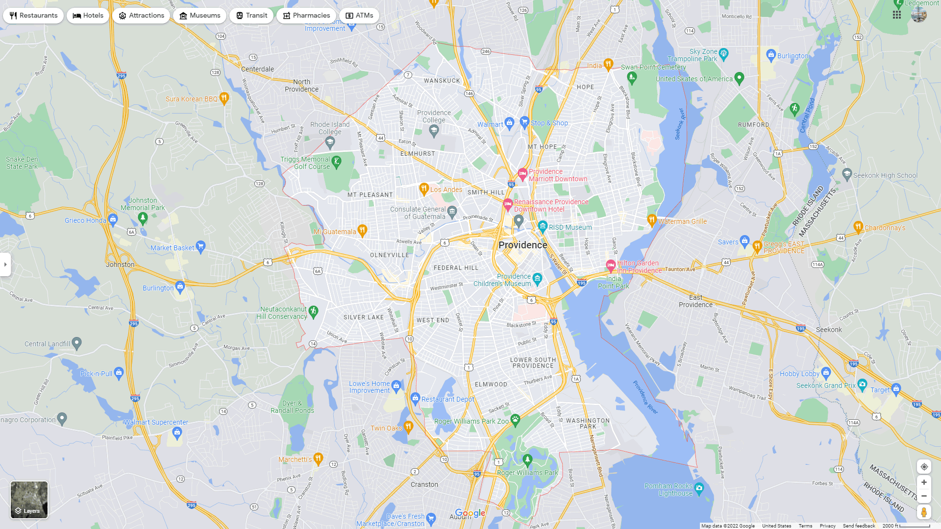 Providence US Map Your Guide to - Providence%20map 