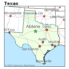 abilene map texas