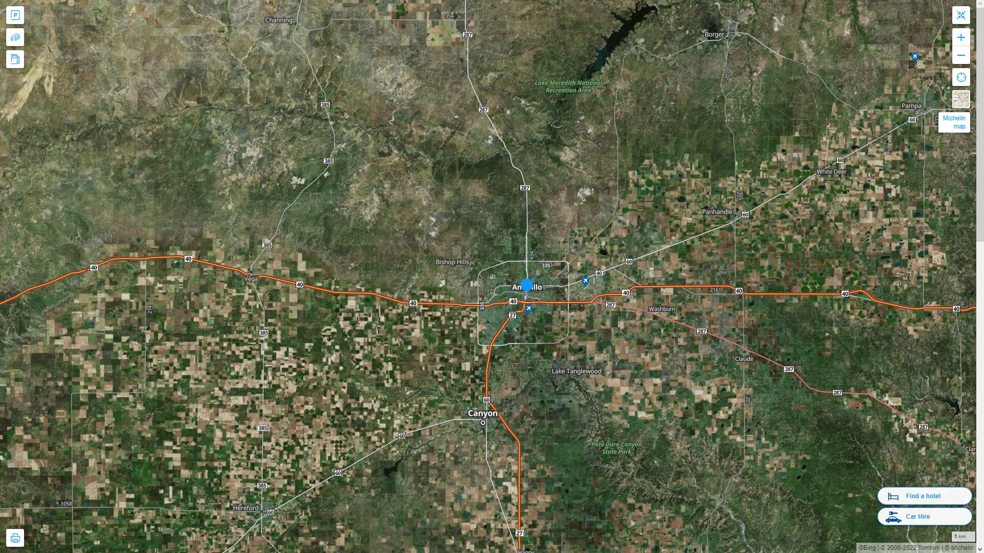 Amarillo Texas Map - Amarillo%20Texas%20Highway%20and%20Road%20Map%20with%20Satellite%20View