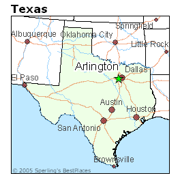 arlington map texas