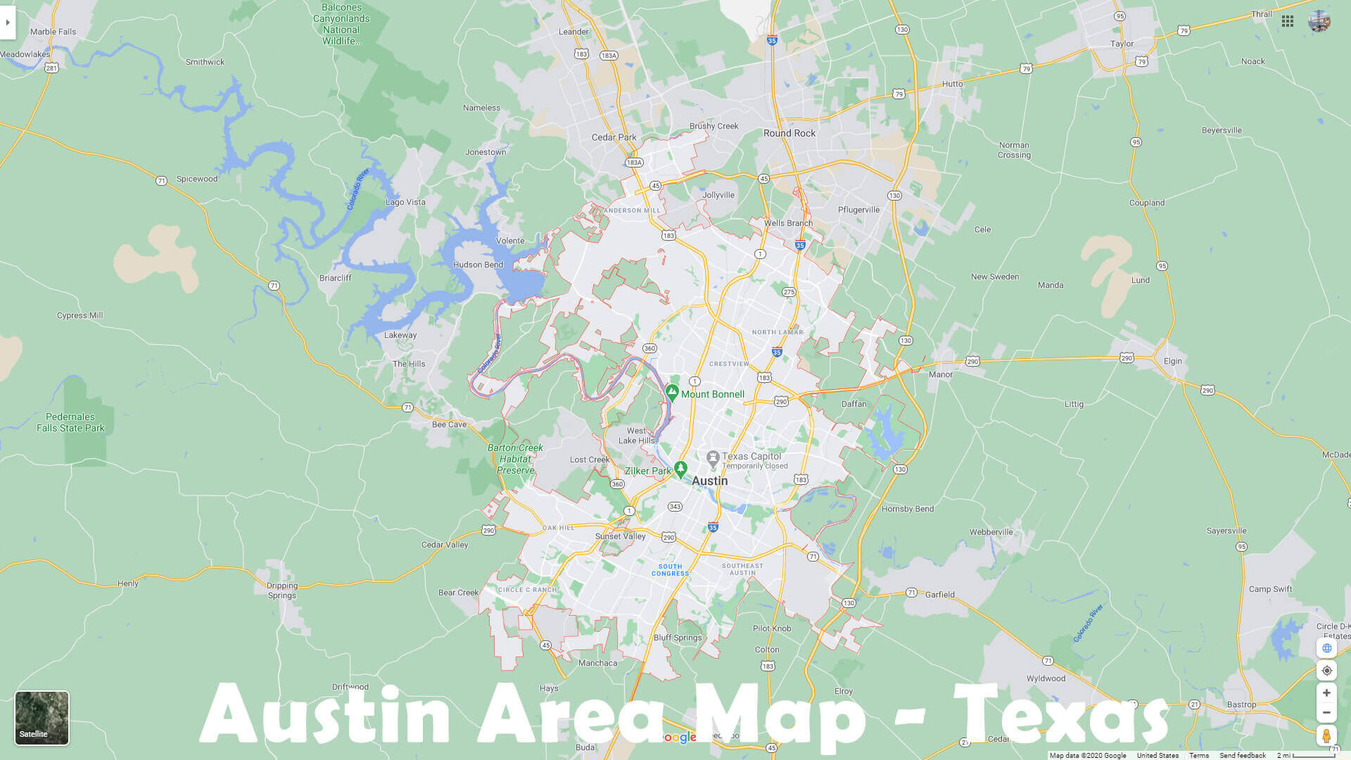 New Map Of Texas Cities Near Austin 2022