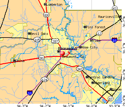 beaumont city map