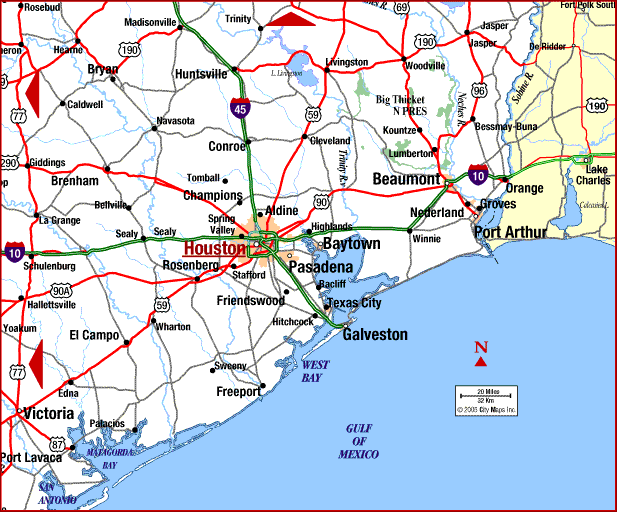 beaumont map houston texas