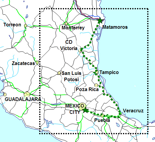 brownsville map mexico border