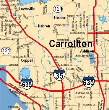 carrollton city map