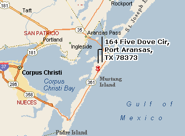 corpus christi map gulf of mexico