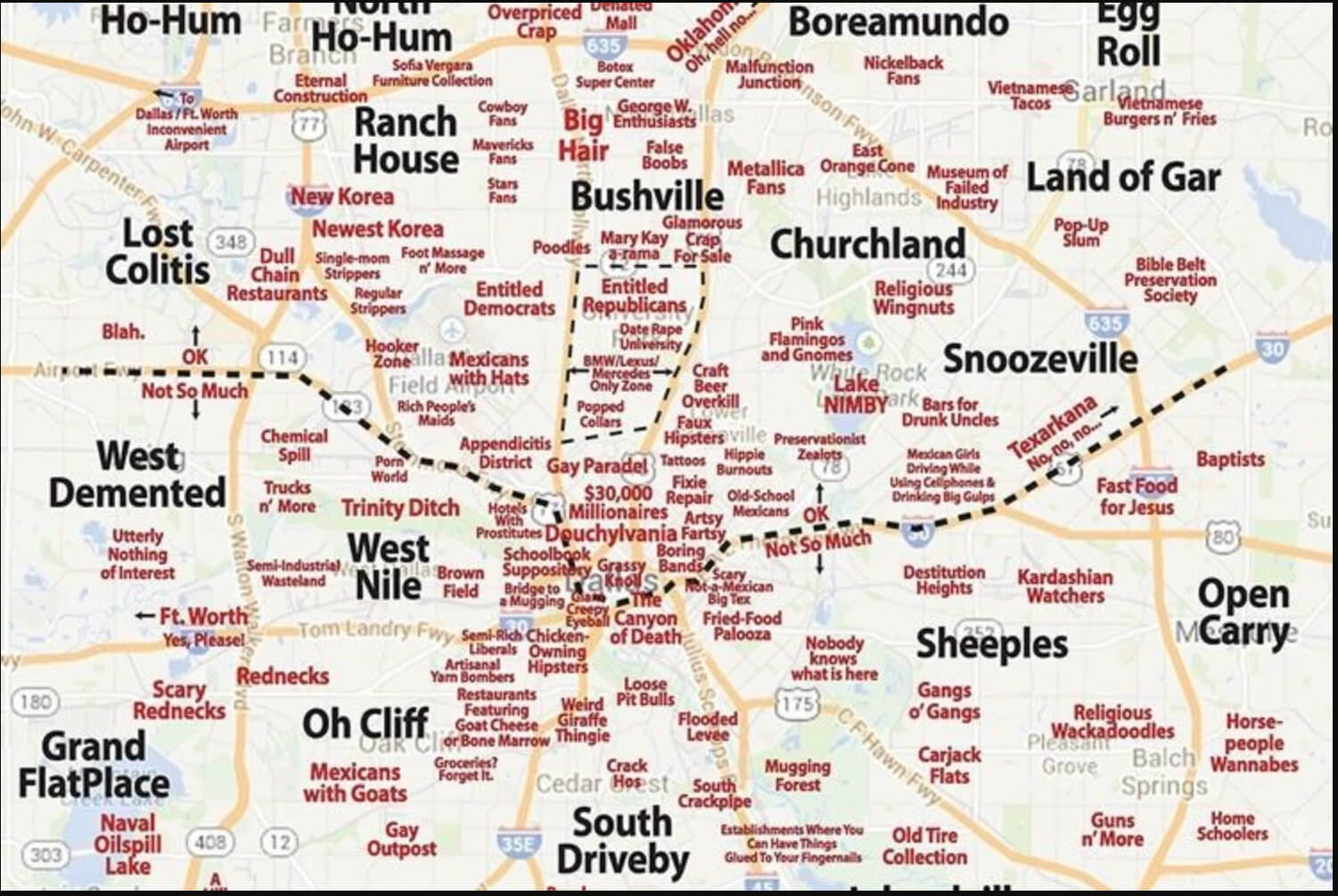 Dallas Texas Map United States - Dallas%20Districts%20Map%20Texas