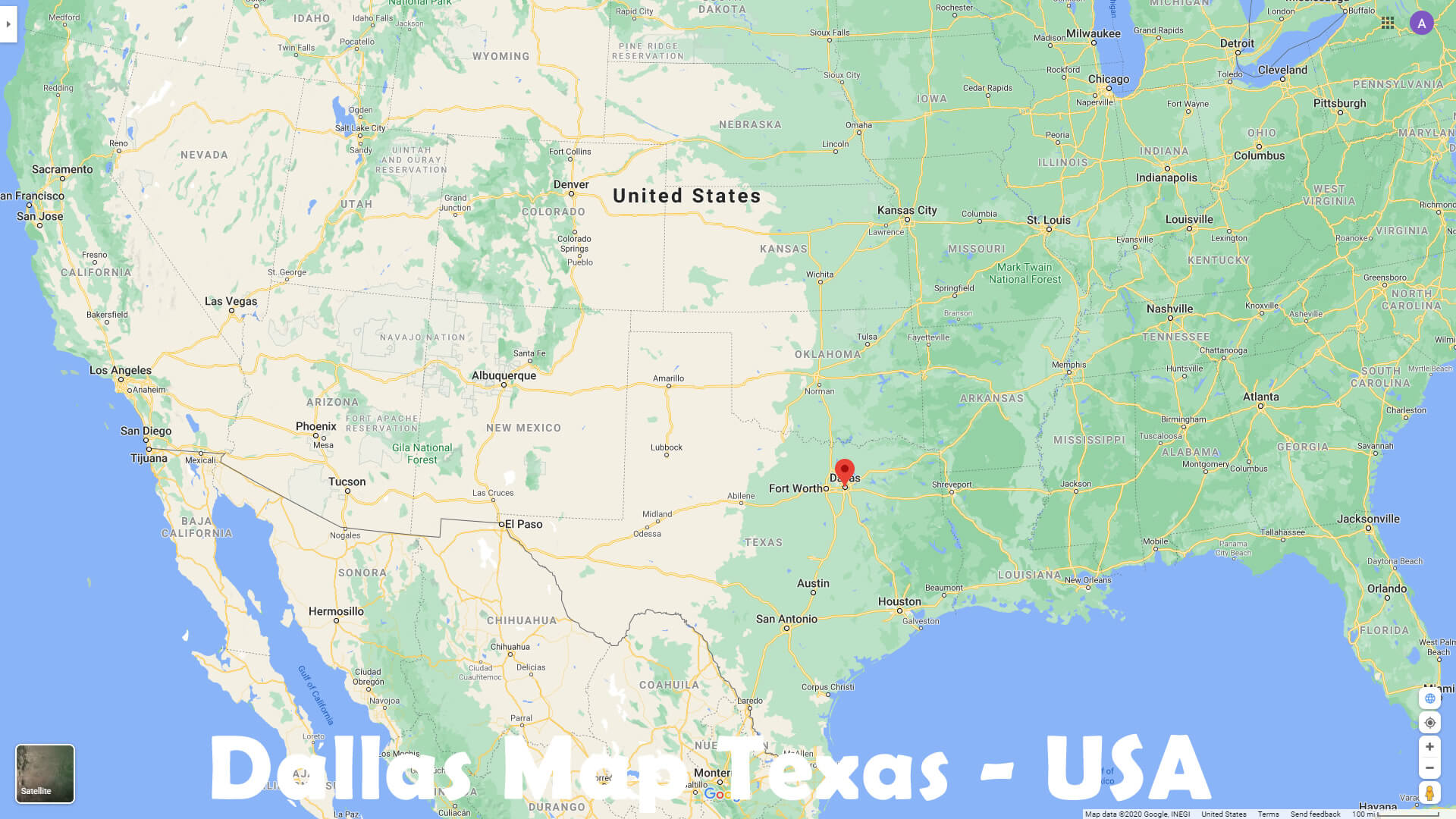 Dallas On World Map Dallas, Texas Map