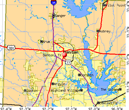 denton city map