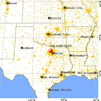 denton population map