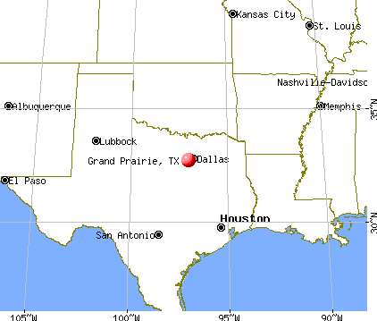 grand prairie map tx