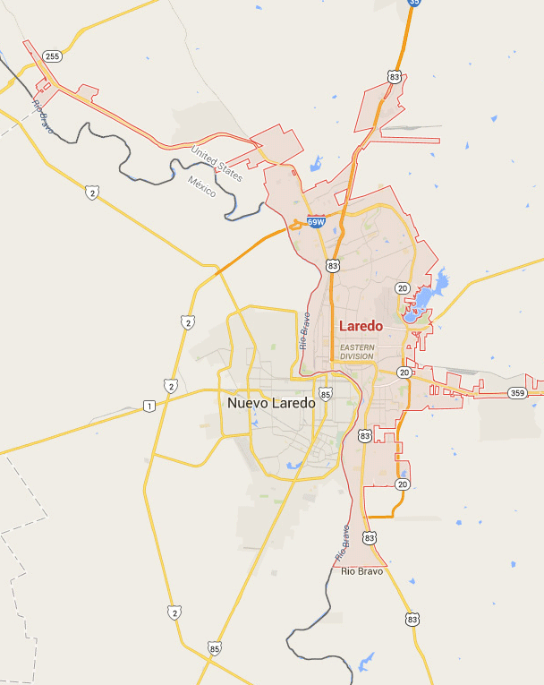  Laredo Texas Map 