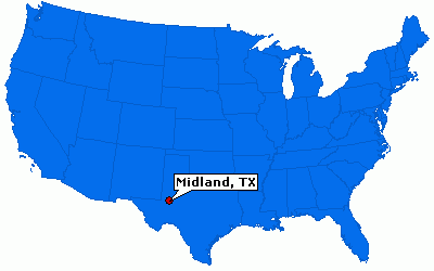 midland map usa