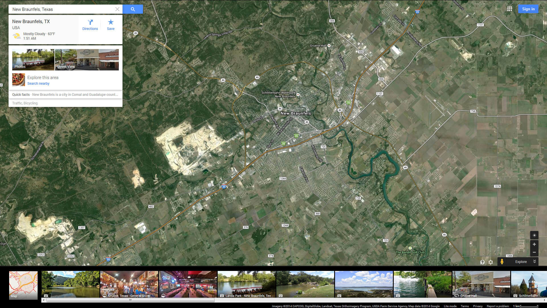 new braunfels map texas us satellite