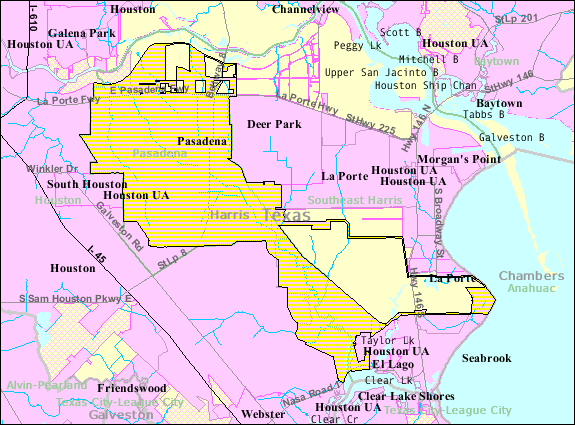 pasadena city center map