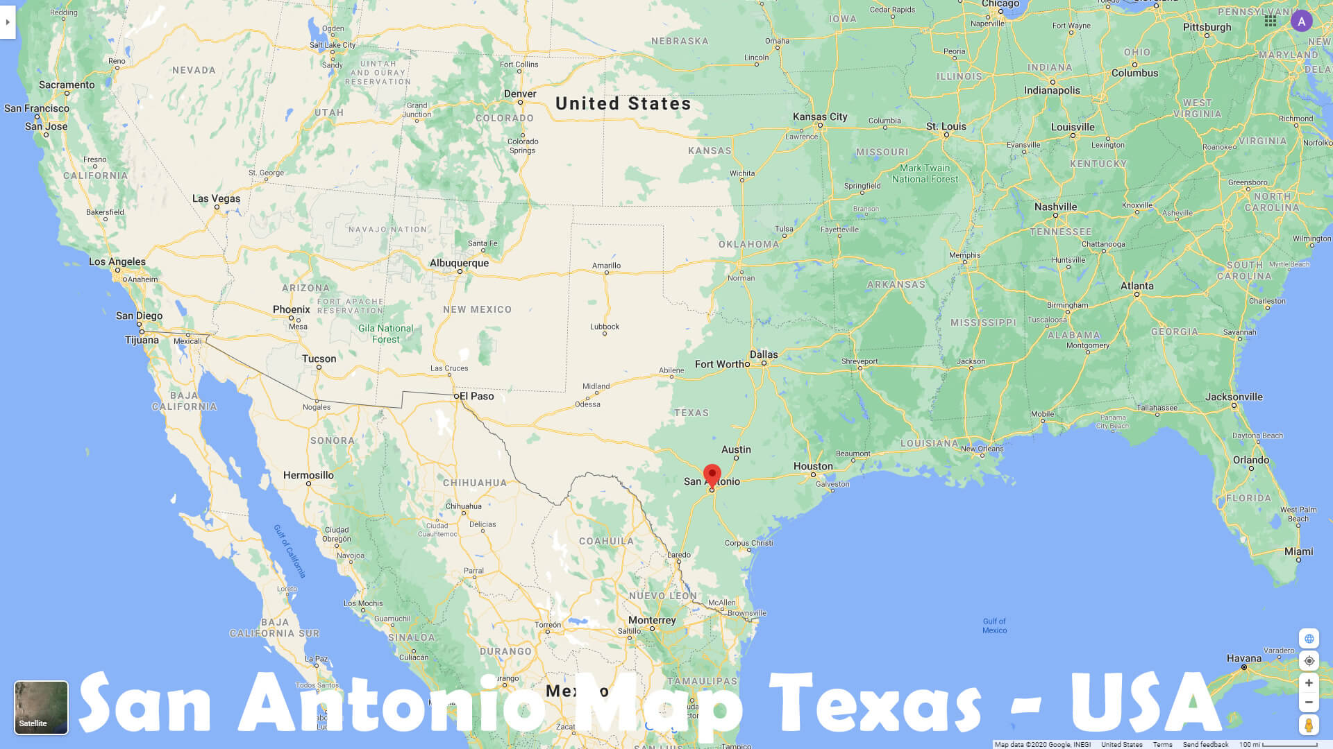 San Antonio Usa Map San Antonio, Texas Map