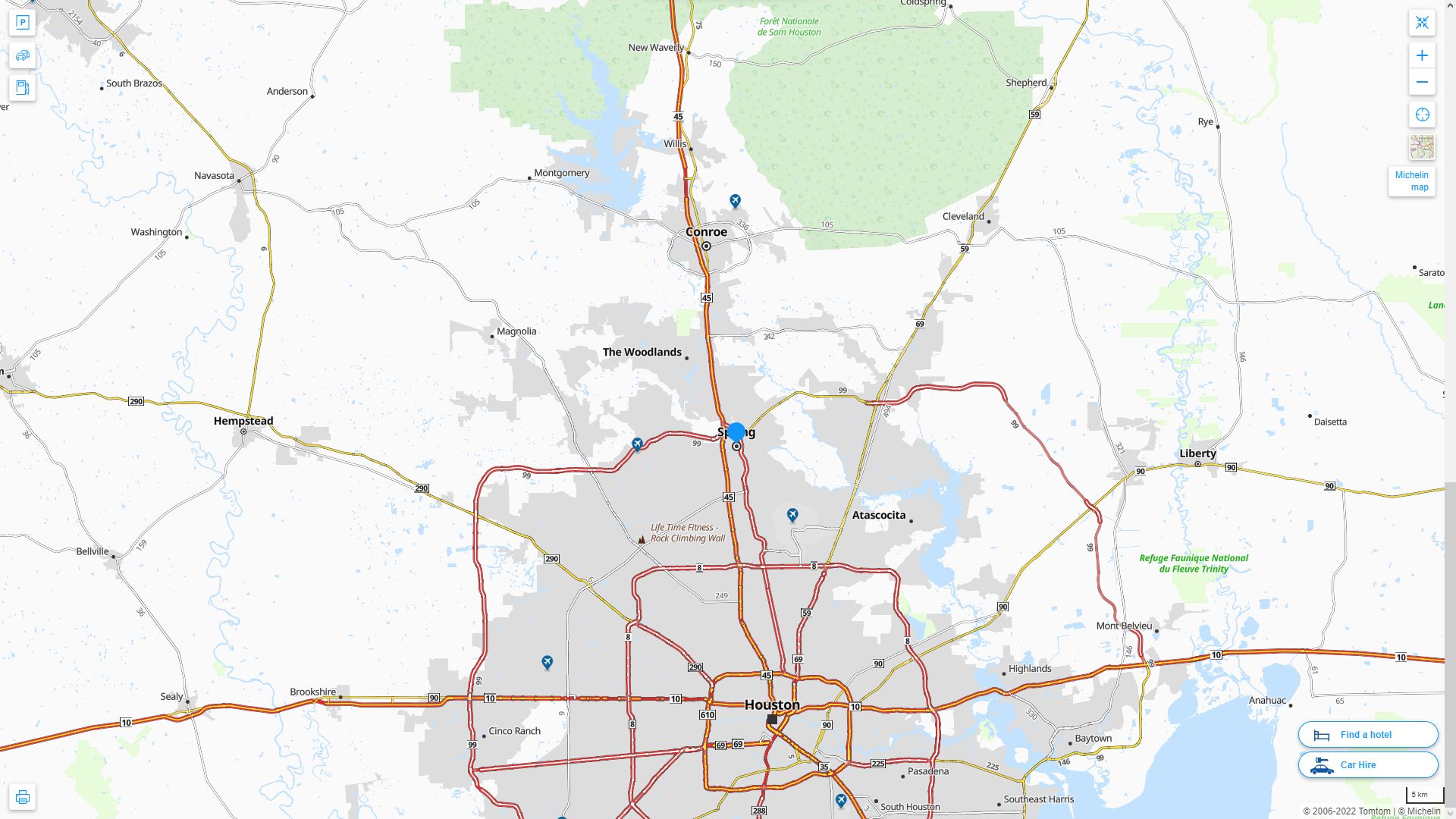 Spring Texas Map - Spring%20Texas%20Highway%20and%20Road%20Map
