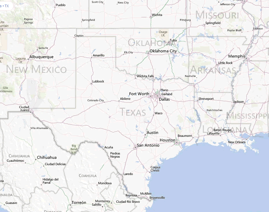 texas map usa