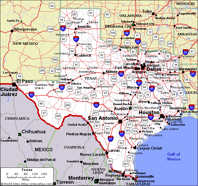 Texas Political Map