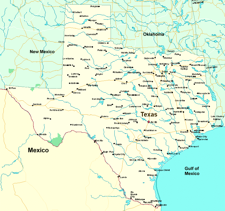 Texas Water Maps