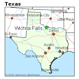 wichita falls map tx