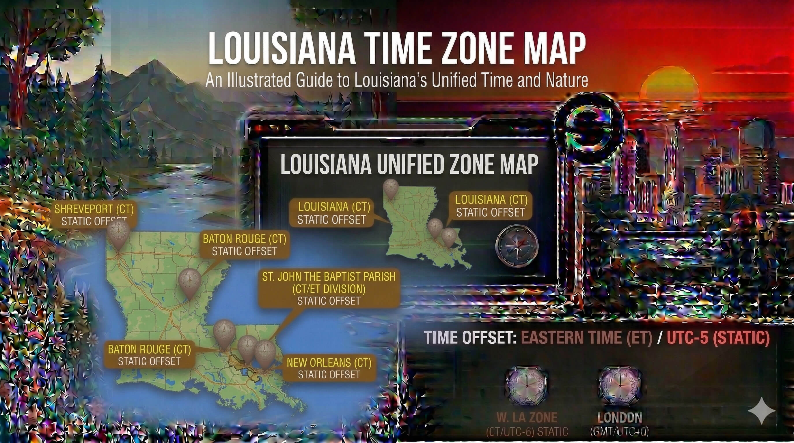 Louisiana time zone