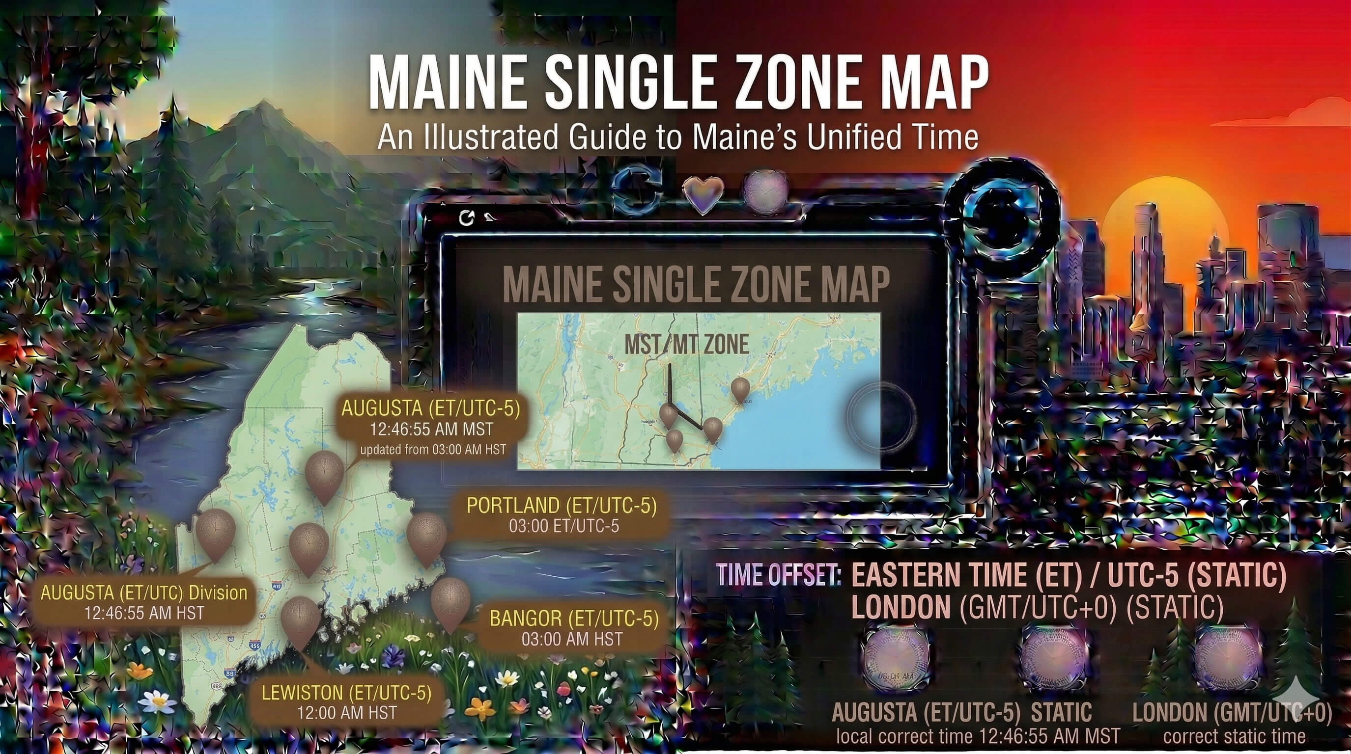 Maine time zone