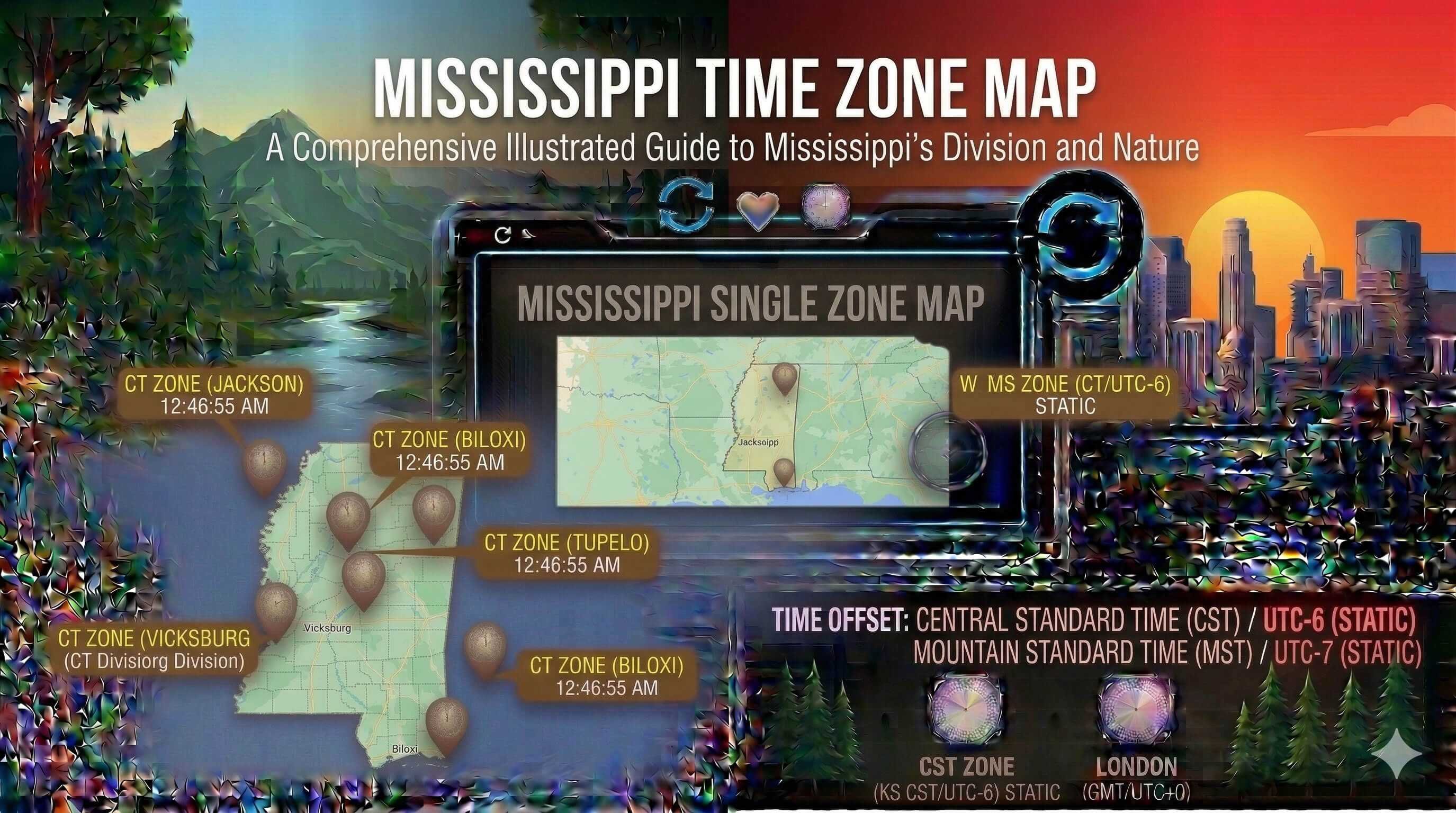 Mississippi time zone