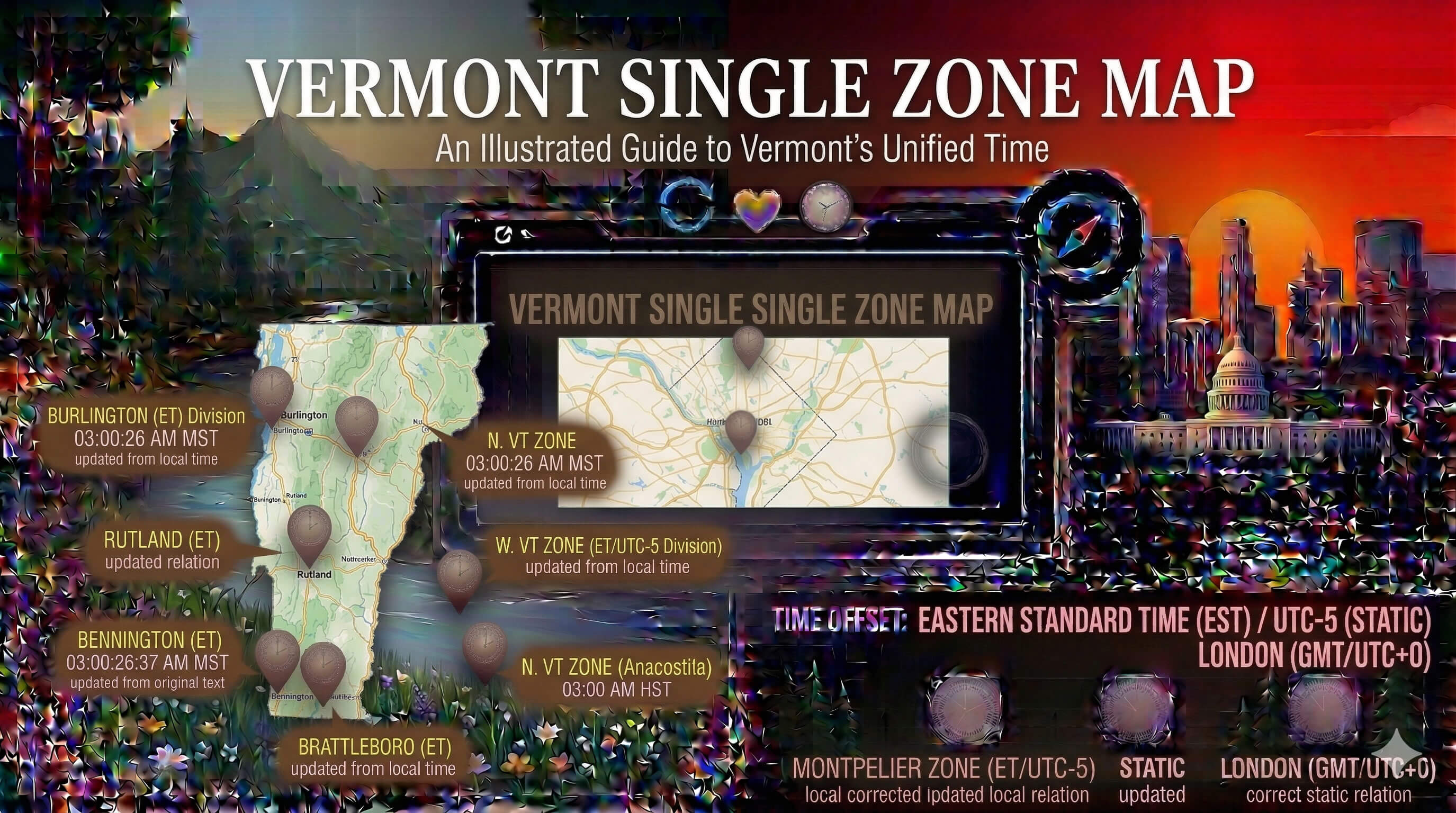 Vermont time zone