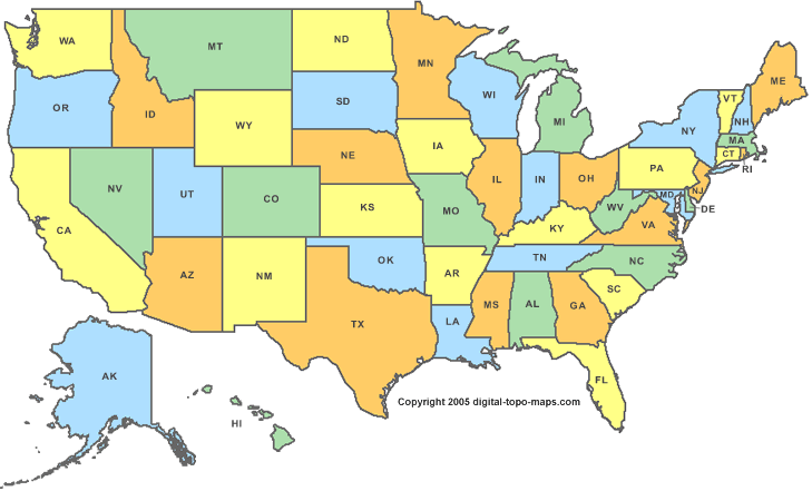 United States America Map