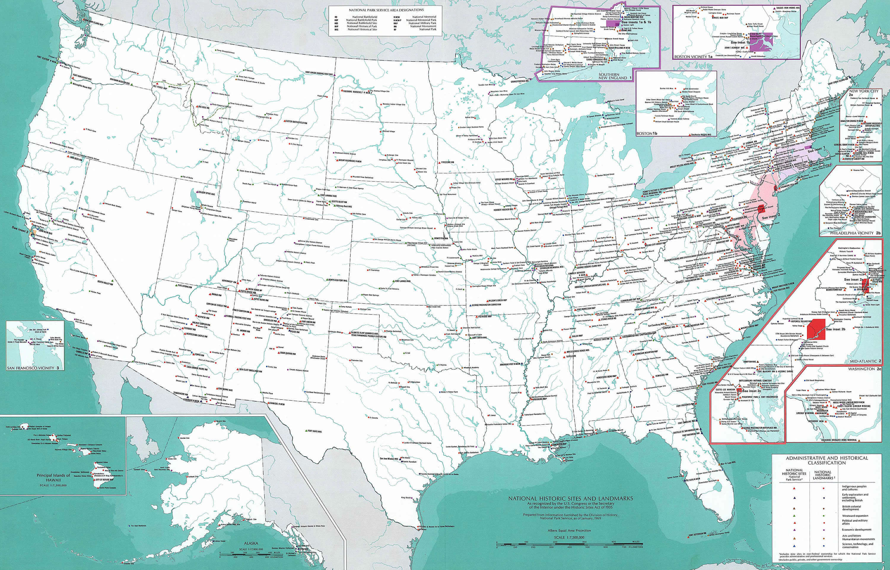 United States Historical Sites Map