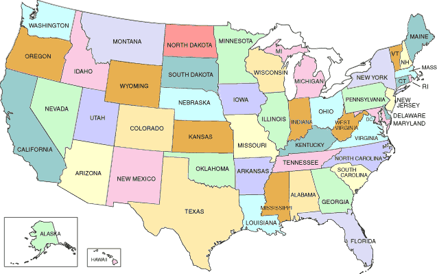 State Map United States Map