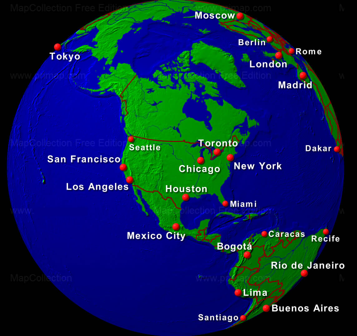 Usa Globe Map | Kinderzimmer 2018
