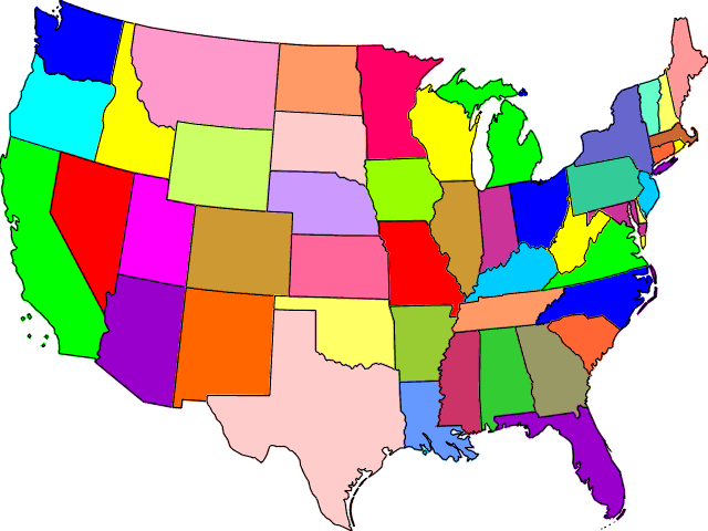 USA Blank Map