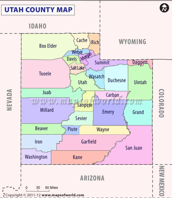 Utah County Map