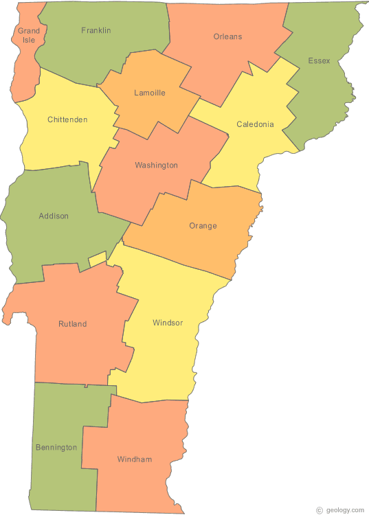 Map of Vermont