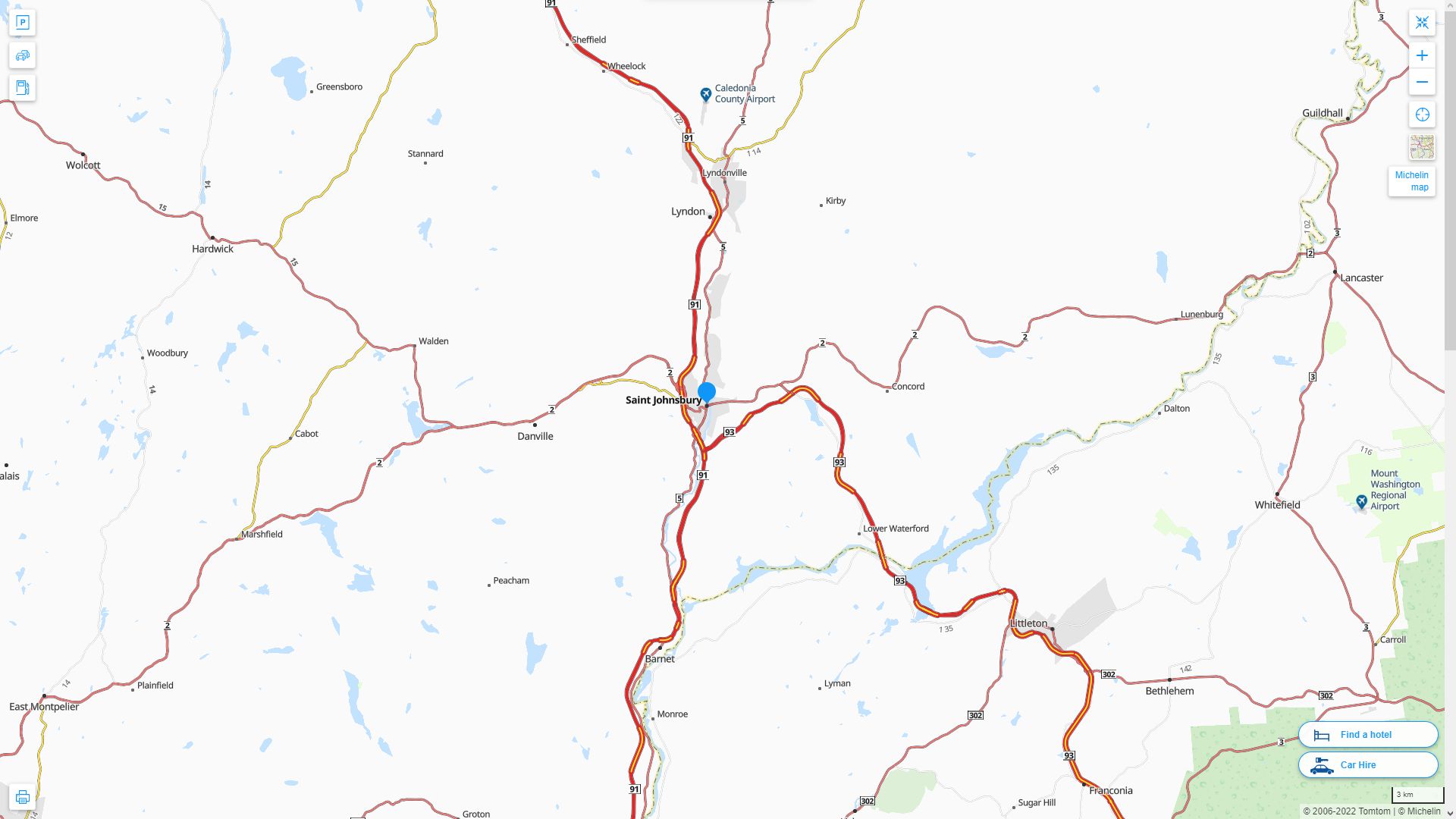 Stja Vt Map St. Johnsbury, Vermont Map