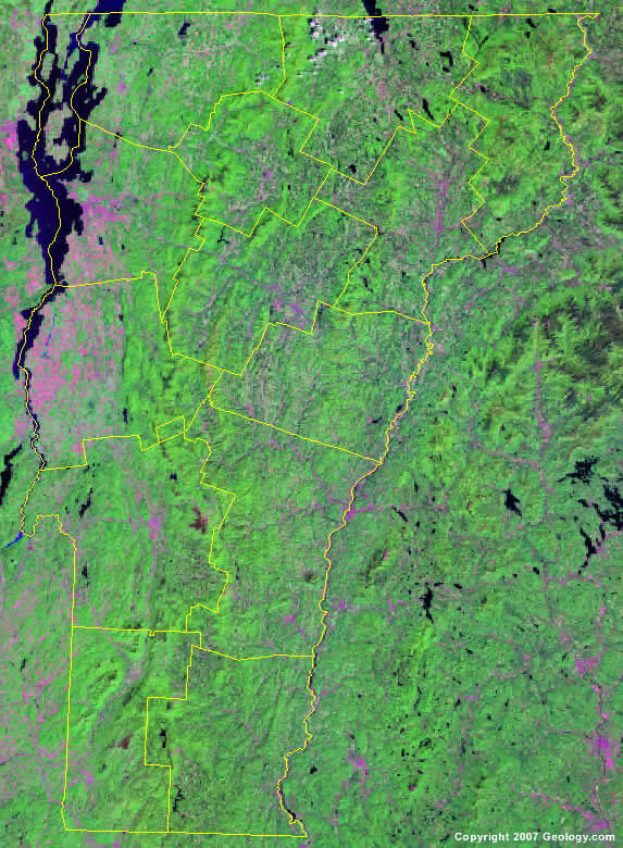 Vermont Satellite Images