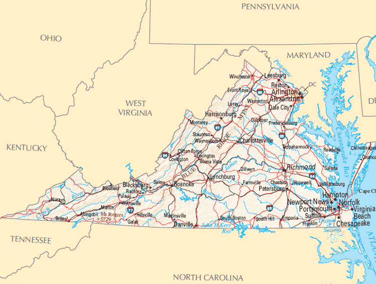 Virginia Map