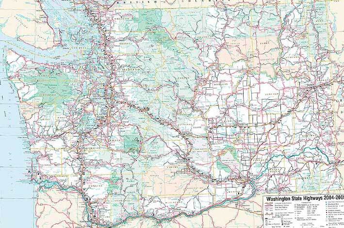 Washington State Road Map