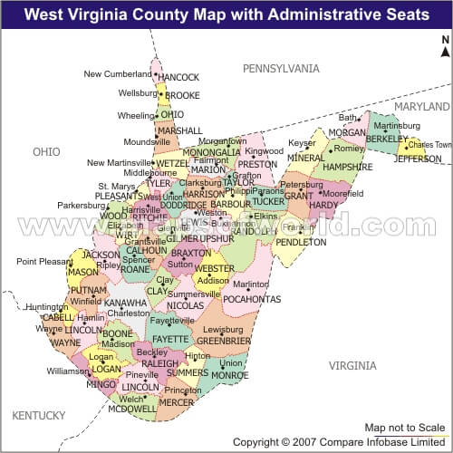 West Virginia Map