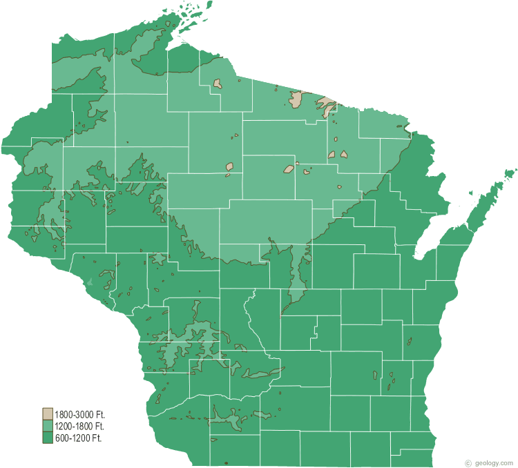 Wisconsin land map